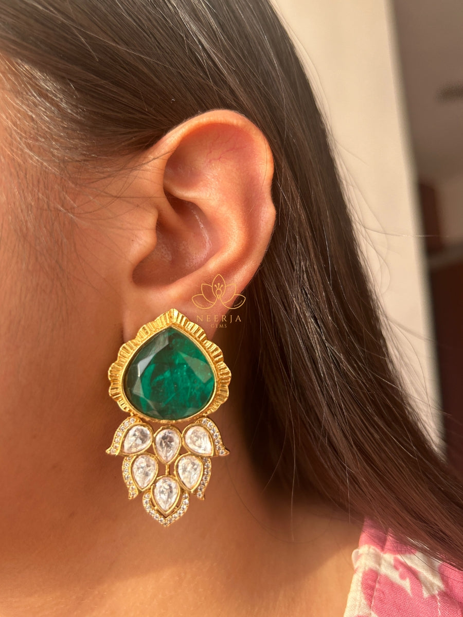 Emerald Heritage Drop Studs