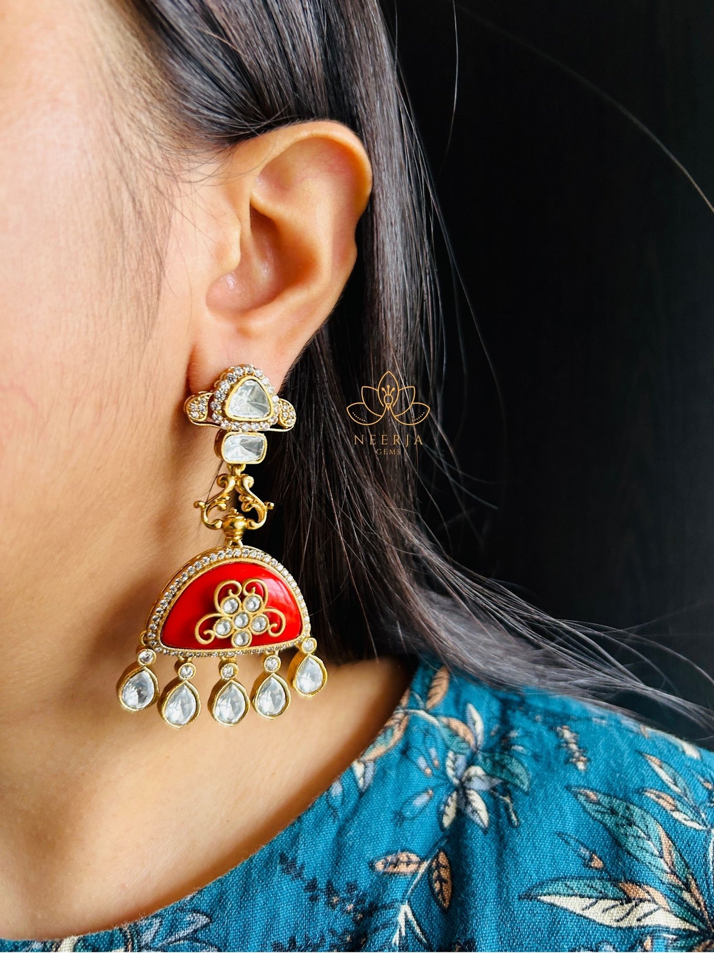 Rangriti Meena Jhoomar Drops