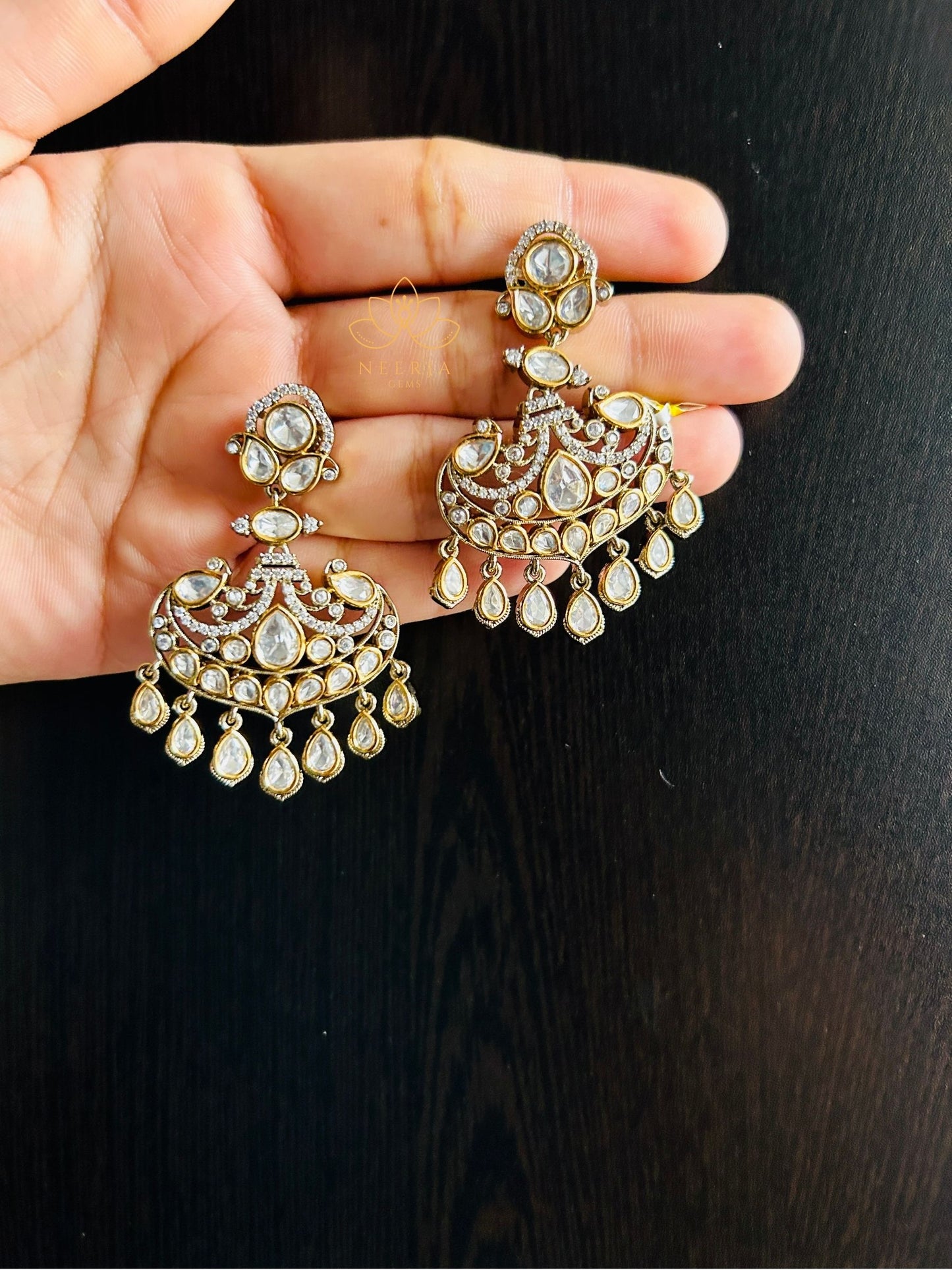 Saanjh Kundan Dome Drops