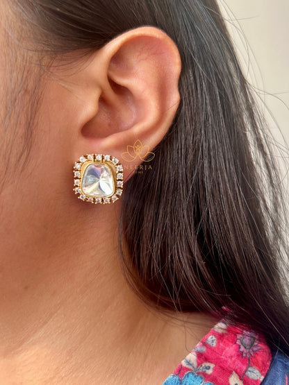 Chandrika Mirror Aura Studs