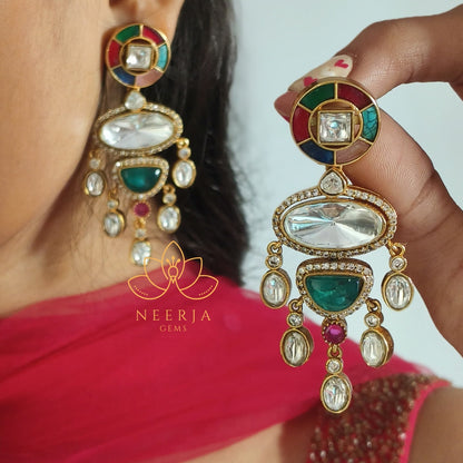 Emerald Queen Polki Earrings