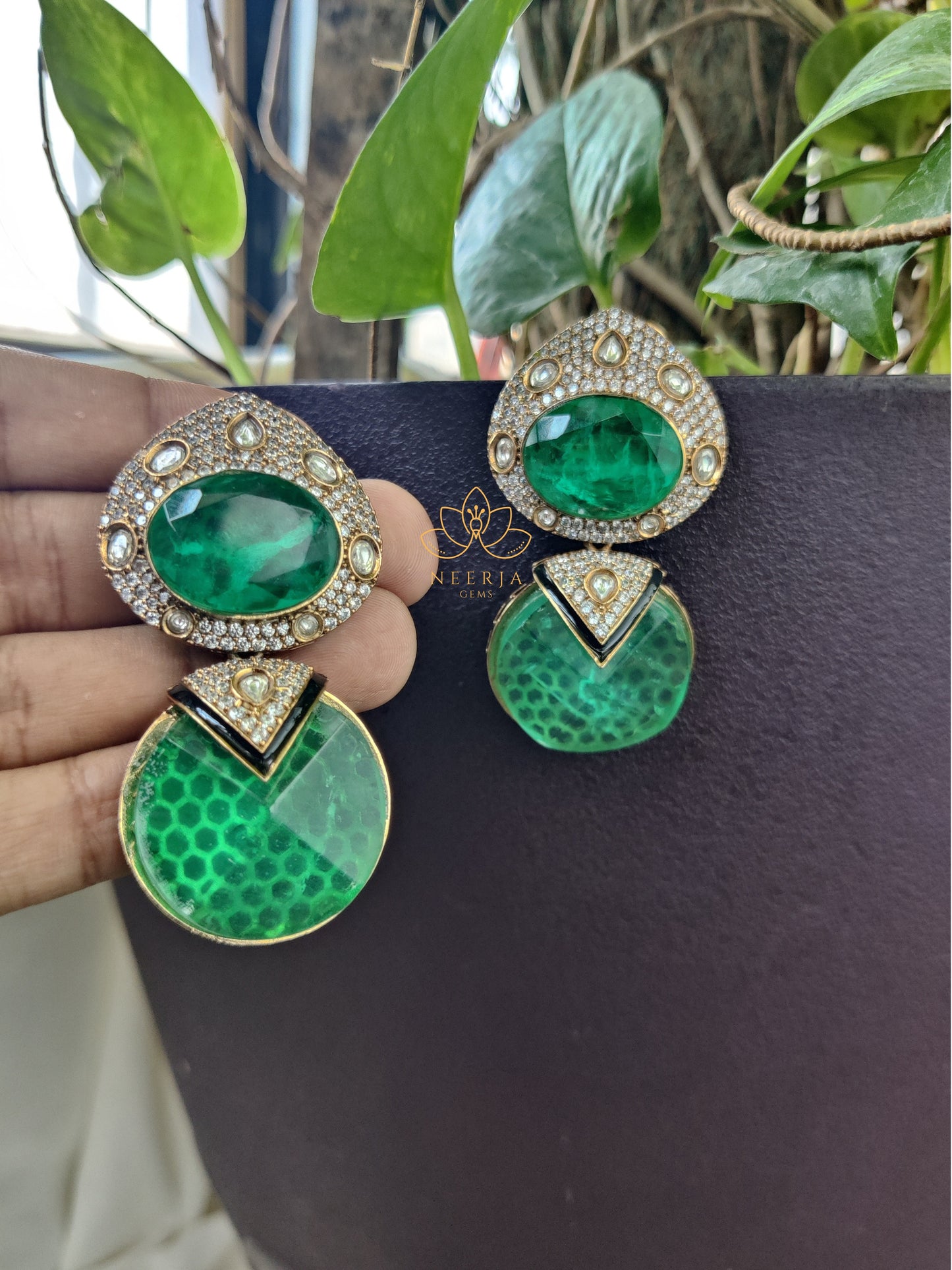 Enchanted Emerald Luxe Earrings