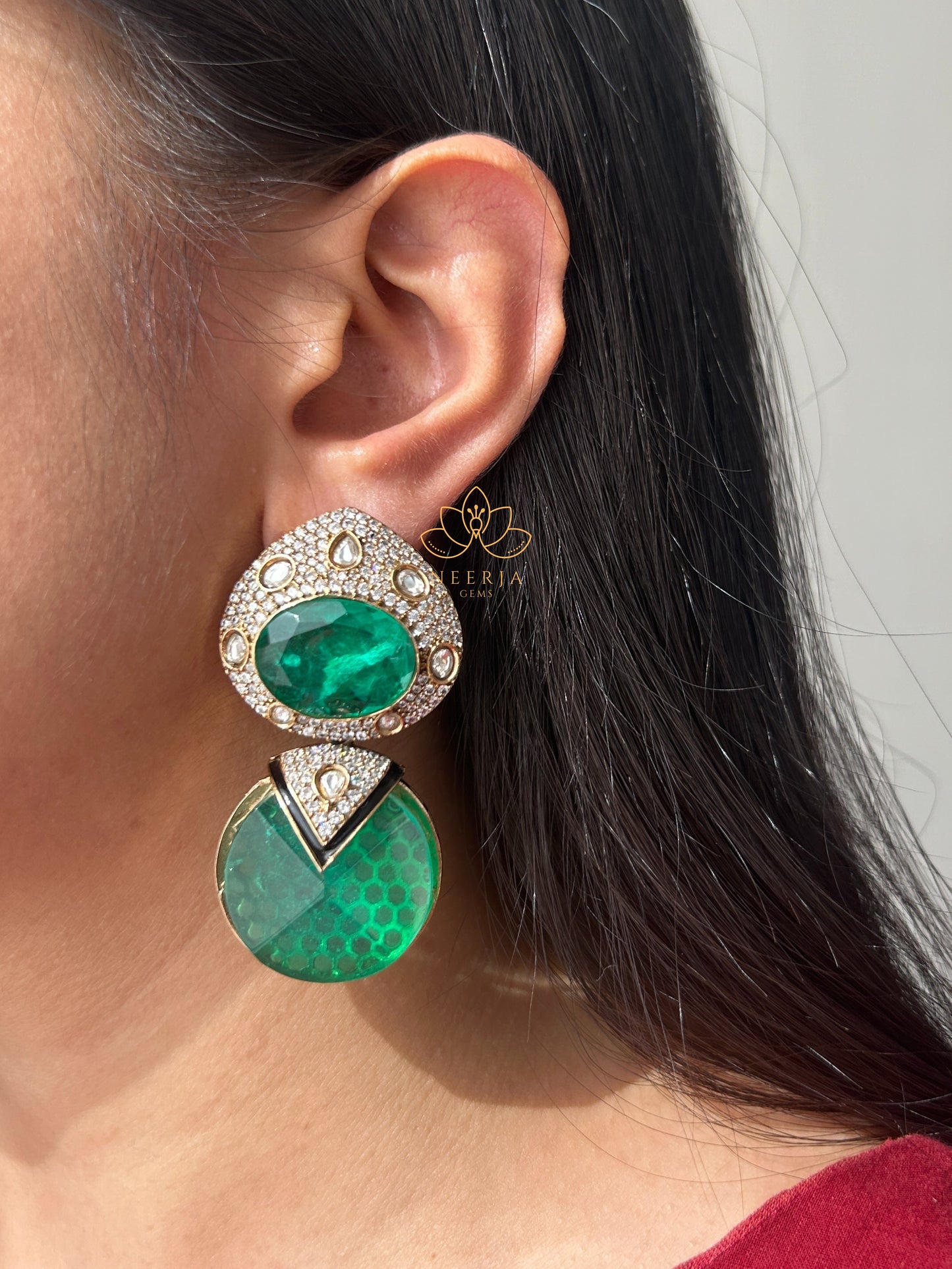 Enchanted Emerald Luxe Earrings