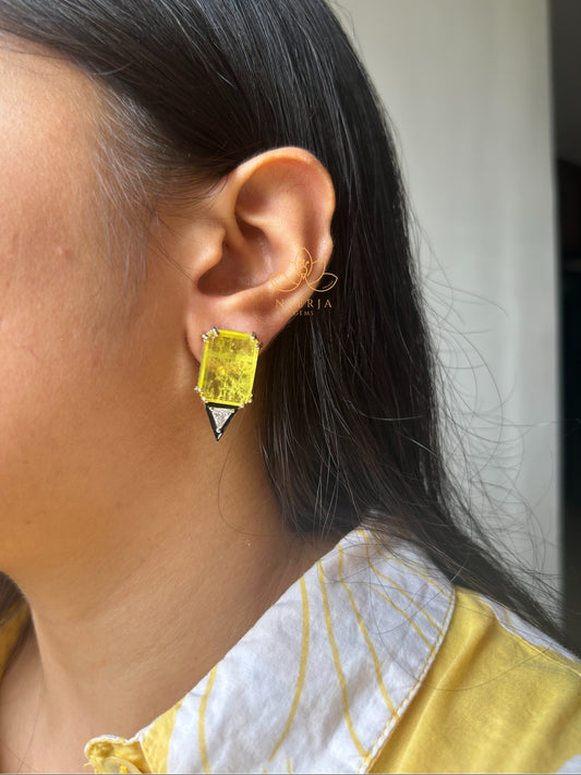 Golden Horizon Statement Studs