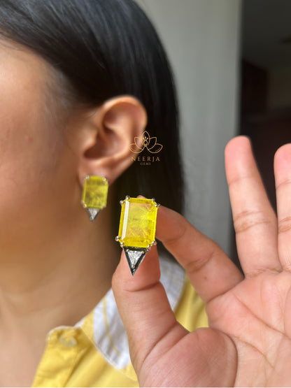 Golden Horizon Statement Studs