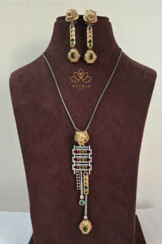 Heritage Kundan Polki Long Necklace Set