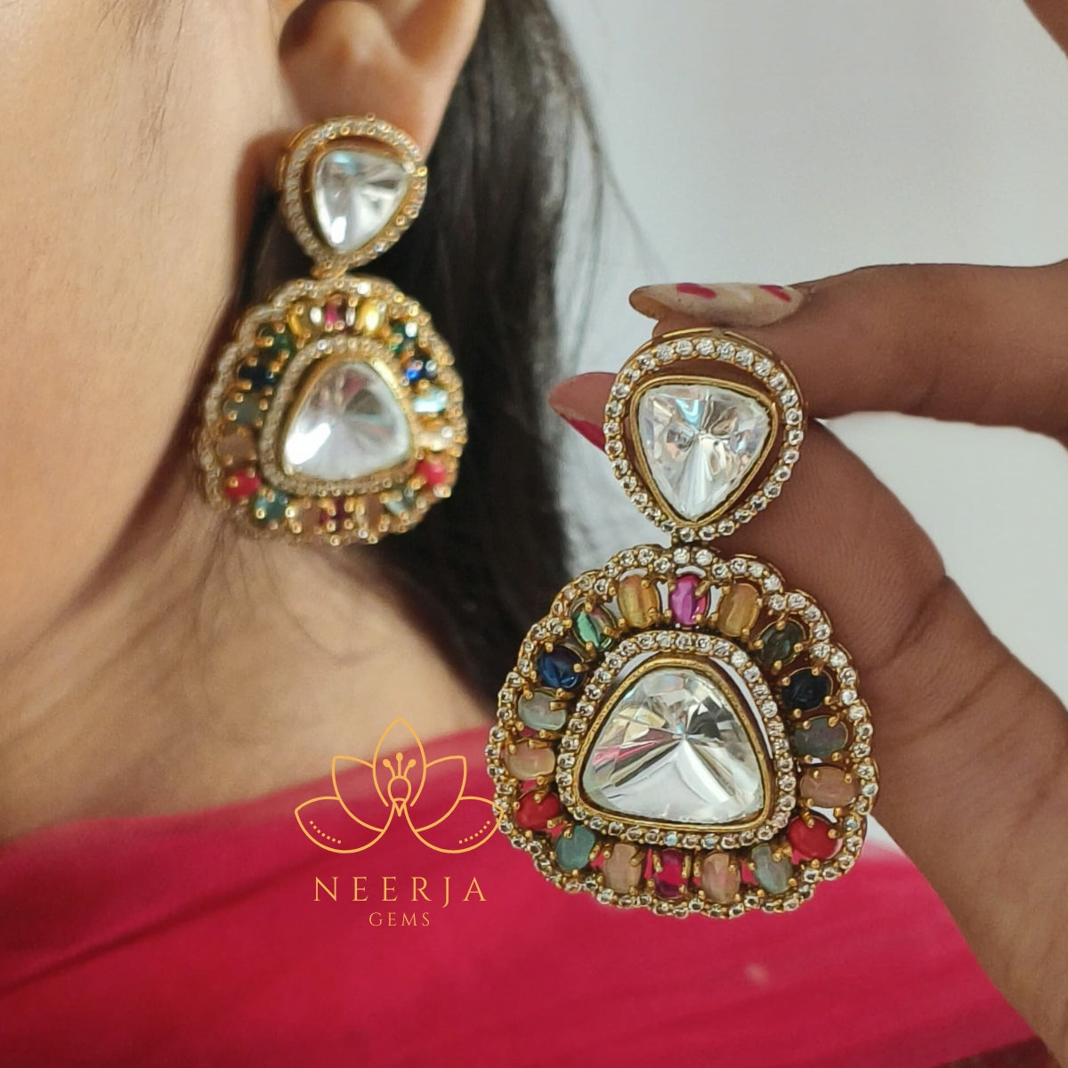 Majestic Polki Earrings