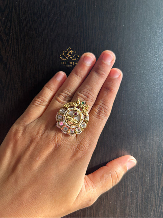 Rajni Lotus Dome Ring