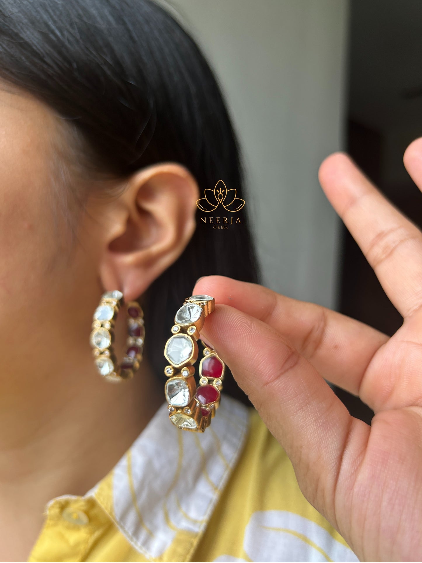 Rasika Kundan Creole Hoops