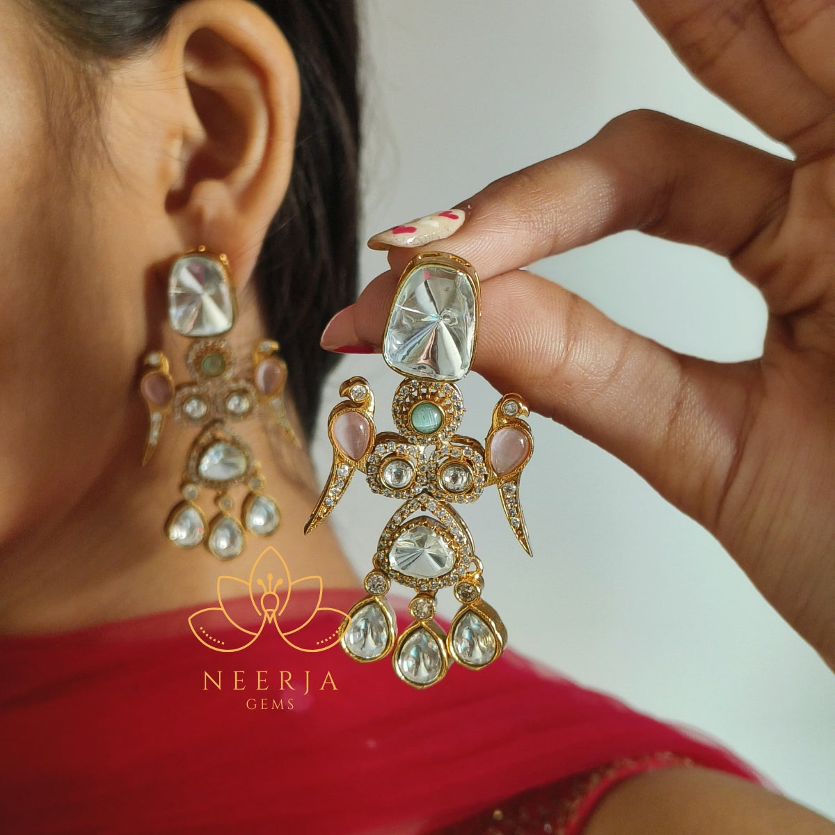 Royal Grace Polki Earrings