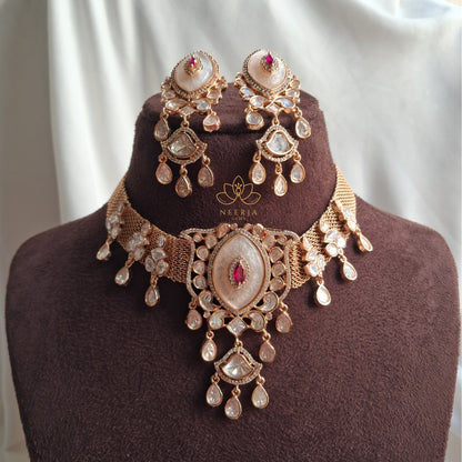 Royal Heritage Kundan & Pearl Choker Set