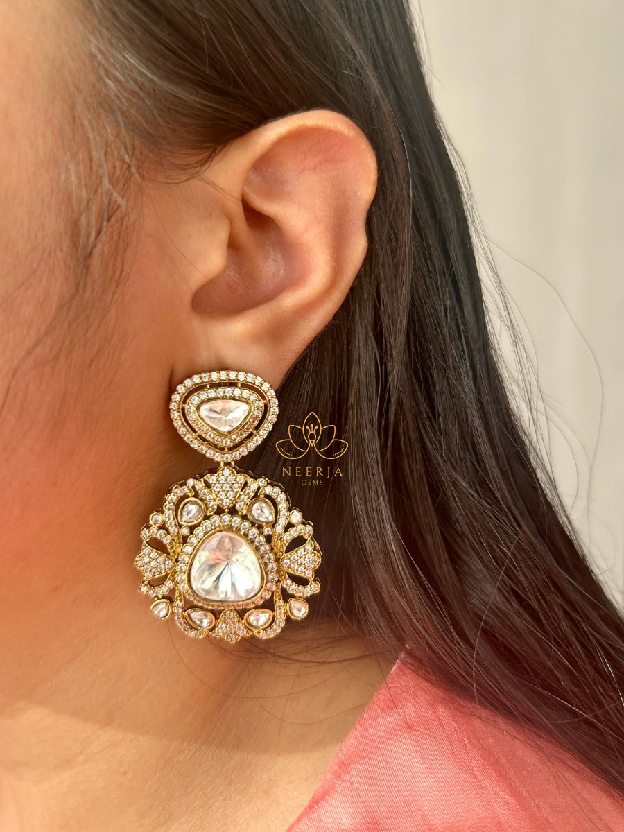 Shringar Chakra Drop Earrings