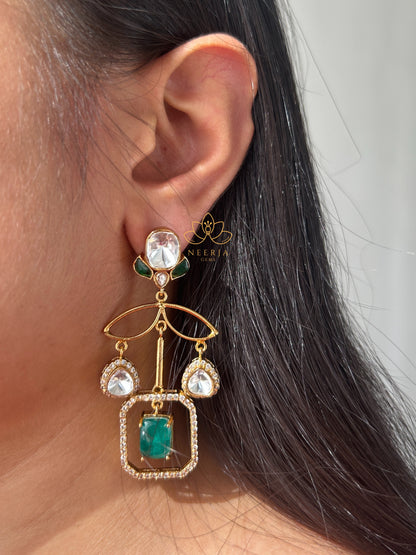 Victorian Green Grace Earrings