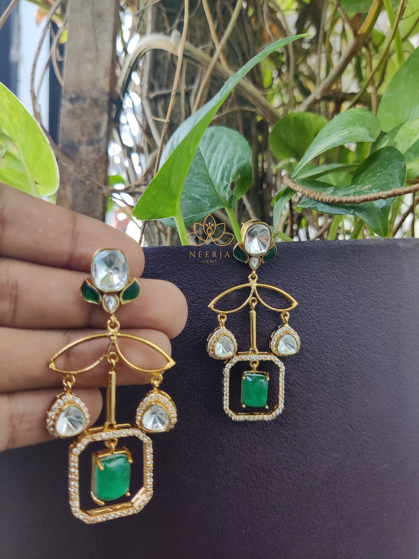 Victorian Green Grace Earrings