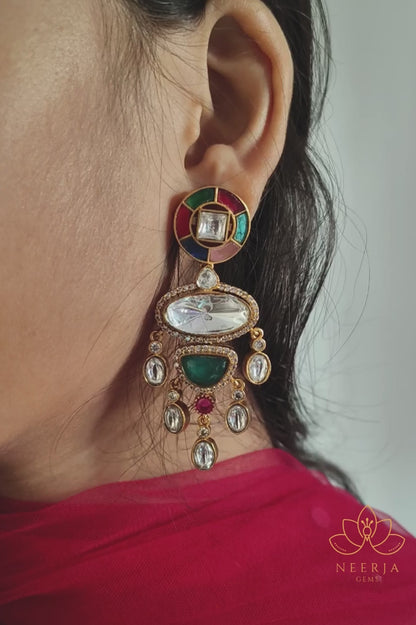 Emerald Queen Polki Earrings