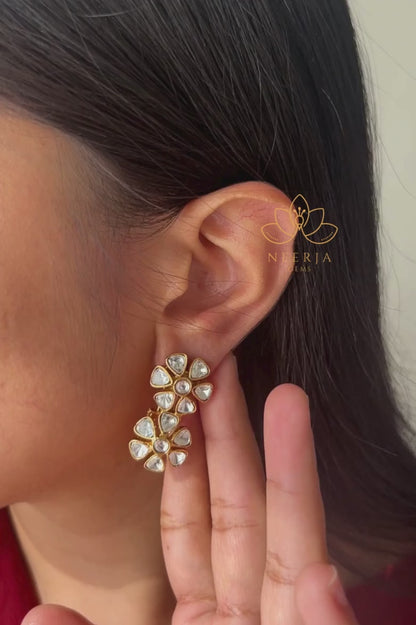 Meenakari Blossom Studs