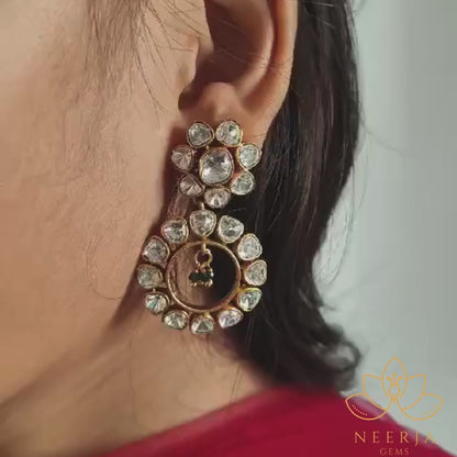 Bridal Kundan Chandbali Earrings
