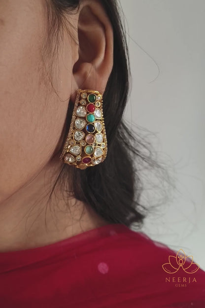 Mughal Majesty Polki Earrings