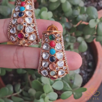 Mughal Majesty Polki Earrings