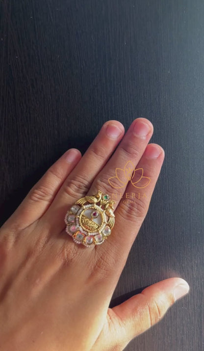 Rajni Lotus Dome Ring