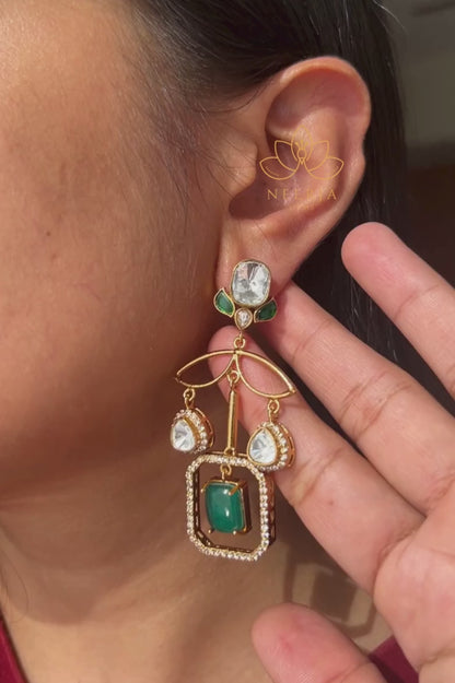Victorian Green Grace Earrings