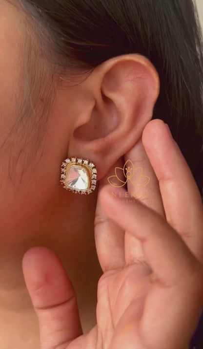 Chandrika Mirror Aura Studs