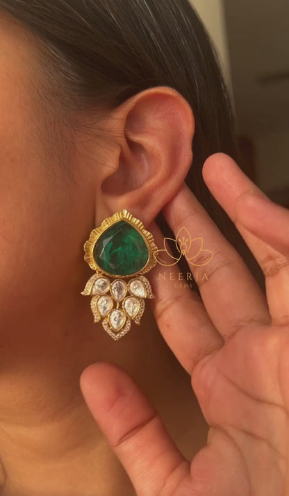 Emerald Heritage Drop Studs