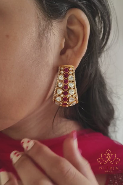 Victorian Grace Polki Earrings